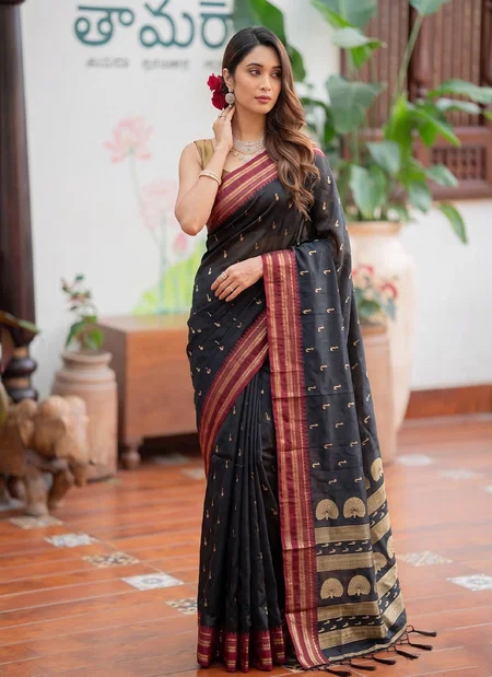 Mahalakshami Vol 2 by ast Soft Silk Zari Weaving work saree 